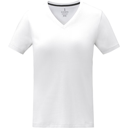 Somoto kortärmad V-ringad t-shirt till dam, Bild 3