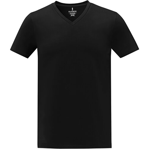 Somoto T-Shirt Mit V-Ausschnitt Für Herren , Green Concept, schwarz, Single jersey Strick 100% Baumwolle, 160 g/m2, S, , Bild 3