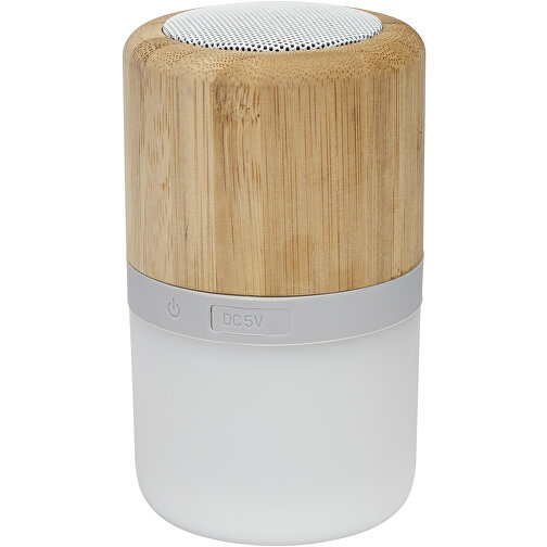 Speaker Bluetooth® in bambù Aurea con luce, Immagine 1