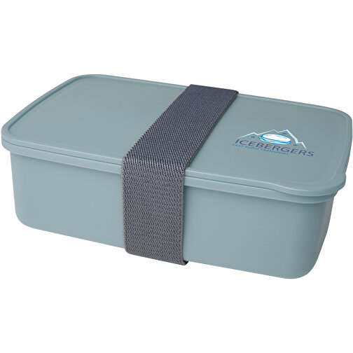 Dovi Lunchbox , Green Concept, mintgrün, Recycelter PP Kunststoff, 19,00cm x 6,00cm x 13,00cm (Länge x Höhe x Breite), Bild 2