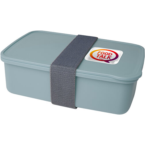 Dovi Lunchbox , Green Concept, mintgrün, Recycelter PP Kunststoff, 19,00cm x 6,00cm x 13,00cm (Länge x Höhe x Breite), Bild 3