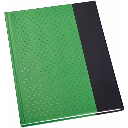 Notizbuch SIGNUM Im DIN-A5-Format , grün, Papier, 14,60cm x 1,00cm x 21,00cm (Länge x Höhe x Breite), Bild 1