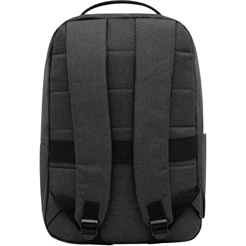 Rucksack STOCKHOLM , dunkelgrau, 300D Polyester, 29,00cm x 42,00cm x 17,00cm (Länge x Höhe x Breite), Bild 3