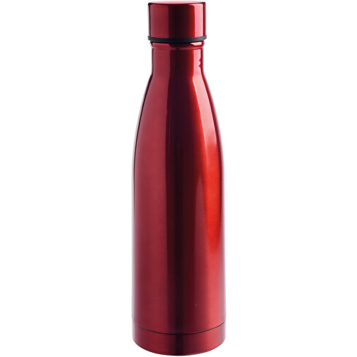 Vakuum-Trinkflasche LEGENDY , rot, Edelstahl / Kunststoff / Silikon, 25,00cm (Höhe), Bild 1