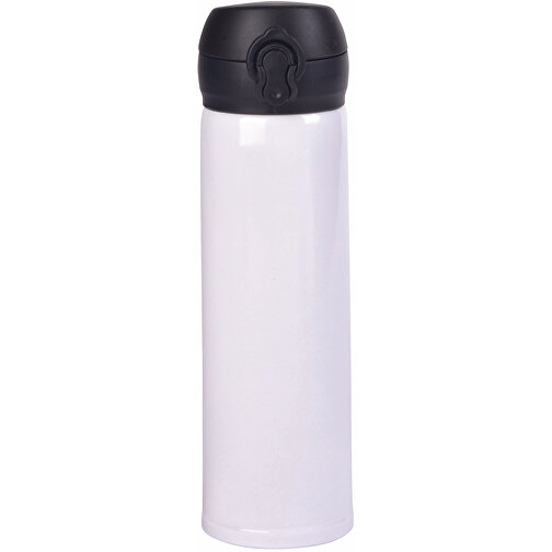 Vakuum-Trinkflasche OOLONG , weiß, Edelstahl / Kunststoff / Silikon, 22,00cm (Höhe), Bild 1