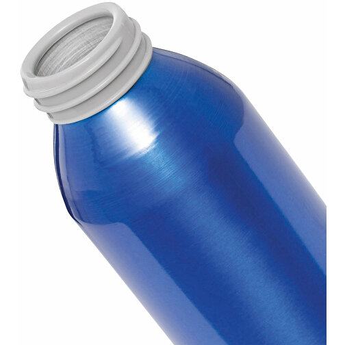 Aluminium Trinkflasche LOOPED , blau, Aluminium / Kunststoff / Silikon, 23,00cm (Höhe), Bild 5