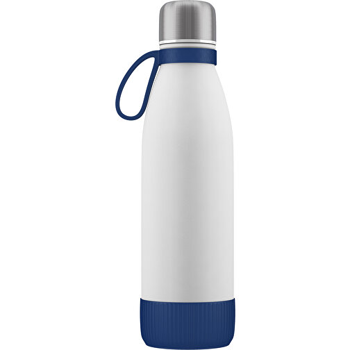 Thermoflasche RETUMBLER-NIZZA CORPORATE , Retumbler, weiß / dunkelblau, Edelstahl, Kunststoff, 70,00cm x 26,50cm x 43,00cm (Länge x Höhe x Breite), Bild 1