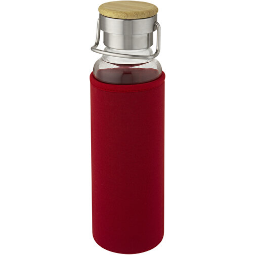 Thor 660 Ml Glasflasche Mit Neoprenhülle , Green Concept, rot, Borosilikatglas, PP Kunststoff, Bambusholz, 26,20cm (Höhe), Bild 7
