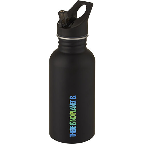 Lexi 500 Ml Sportflasche , schwarz, Edelstahl, PP Kunststoff, Silikon Kunststoff, 21,20cm (Höhe), Bild 2