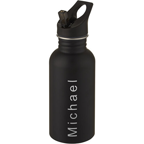Lexi 500 Ml Sportflasche , schwarz, Edelstahl, PP Kunststoff, Silikon Kunststoff, 21,20cm (Höhe), Bild 3
