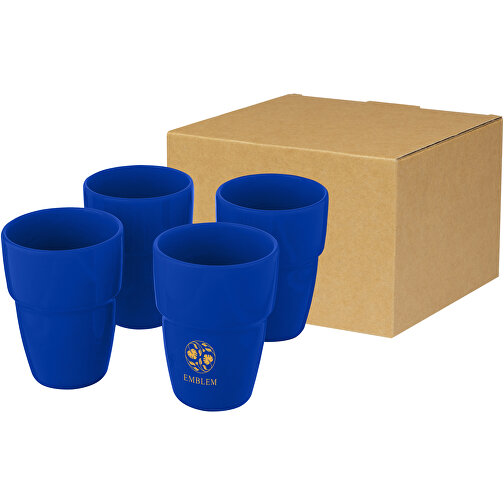 Set de regalo de 4 vasos apilables de 280 ml 'Staki', Imagen 2