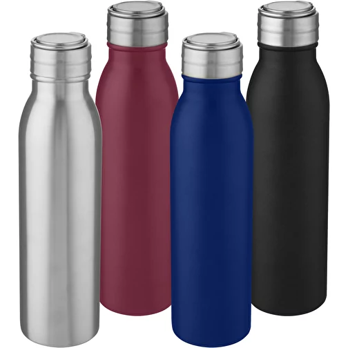 Bouteille de sport Harper 700 ml en acier inoxydable avec boucle métallique, Image 7
