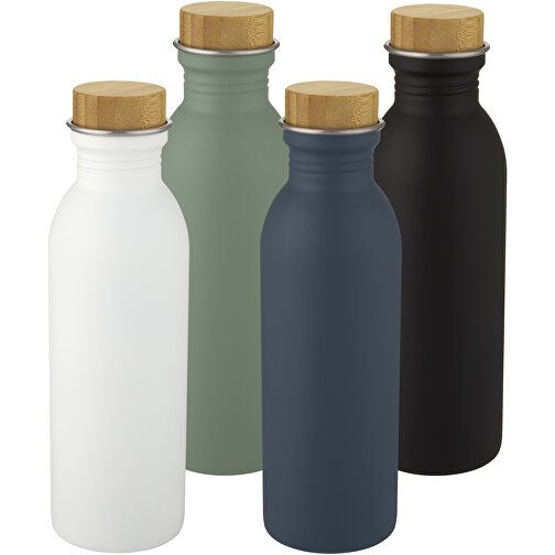 Kalix 650 Ml Sportflasche Aus Edelstahl , heather grün, Edelstahl, Bambusholz, Silikon Kunststoff, 23,20cm (Höhe), Bild 6