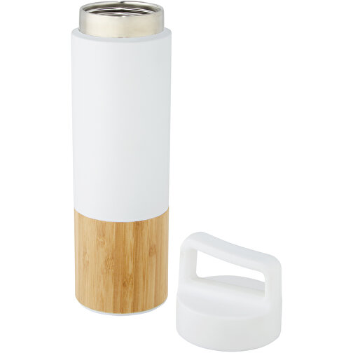 Torne 540 Ml Kupfer-Vakuum Isolierflasche Mit Bambus Außenwand , weiß, Edelstahl, Bambusholz, 28,30cm (Höhe), Bild 6