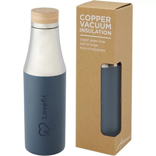 Bouteille Hulan de 540 ml en acier inoxydable avec cuivre et isolation par le vide avec couvercle , Image 2