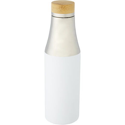 Hulan 540 Ml Kupfer-Vakuum Isolierflasche Mit Bambusdeckel , weiß, Edelstahl, Bambusholz, 24,70cm (Höhe), Bild 8