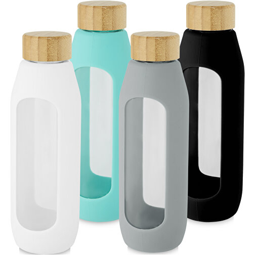 Tidan 600 Ml Flasche Aus Borosilikatglas Mit Silikongriff , grau, Borosilikatglas, Silikon Kunststoff, 22,00cm (Höhe), Bild 9