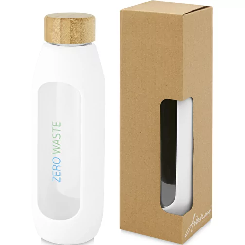 Bouteille Tidan de 600 ml en verre borosilicate avec grip en silicone, Image 2