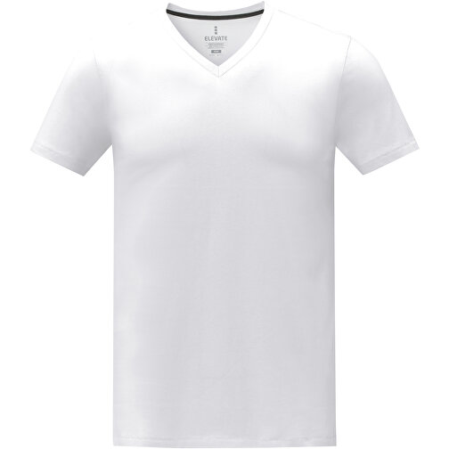 Somoto T-Shirt Mit V-Ausschnitt Für Herren , Green Concept, weiss, Single jersey Strick 100% Baumwolle, 160 g/m2, XXL, , Bild 3