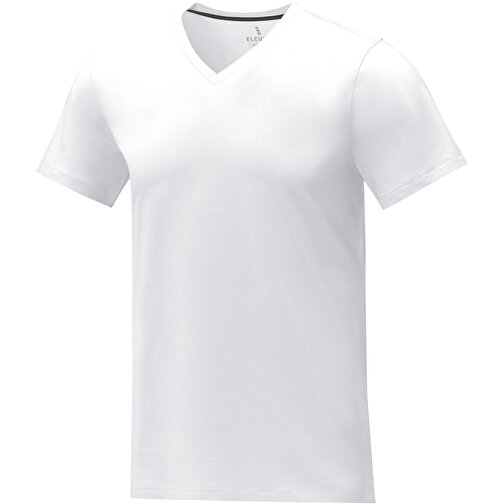 Somoto T-Shirt Mit V-Ausschnitt Für Herren , Green Concept, weiß, Single jersey Strick 100% Baumwolle, 160 g/m2, XL, , Bild 1