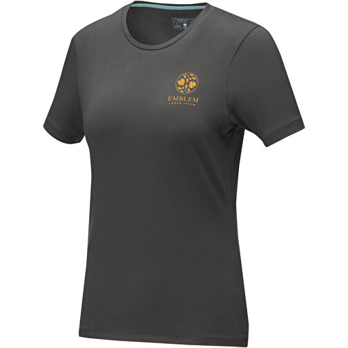 Balfour T-Shirt Für Damen , Green Concept, storm grey, Single jersey Strick 95% Bio Baumwolle, 5% Elastan, 200 g/m2, S, , Bild 2