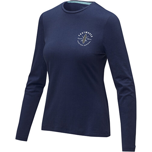 Ponoka Langarmshirt Für Damen , Green Concept, navy, Single jersey Strick 95% Bio Baumwolle, 5% Elastan, 200 g/m2, XS, , Bild 2
