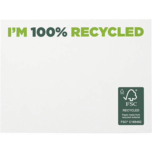 Karteczki samoprzylepne z recyklingu o wymiarach 100 x 75 mm Sticky-Mate®, Obraz 2
