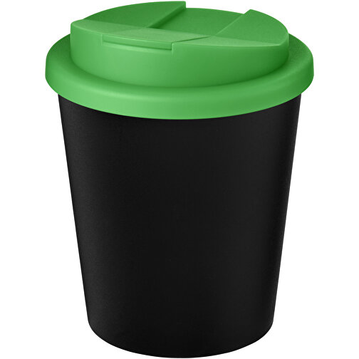Americano® Espresso Eco 250 Ml Recycelter Isolierbecher Mit Auslaufsicherem Deckel , Green Concept, schwarz / grün, Recycelter PP Kunststoff, PP Kunststoff, 11,80cm (Höhe), Bild 1