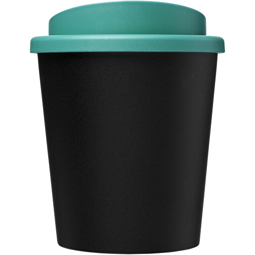 Americano® Espresso Eco 250 Ml Recycelter Isolierbecher , Green Concept, schwarz / aquablau, Recycelter PP Kunststoff, PP Kunststoff, 11,80cm (Höhe), Bild 3