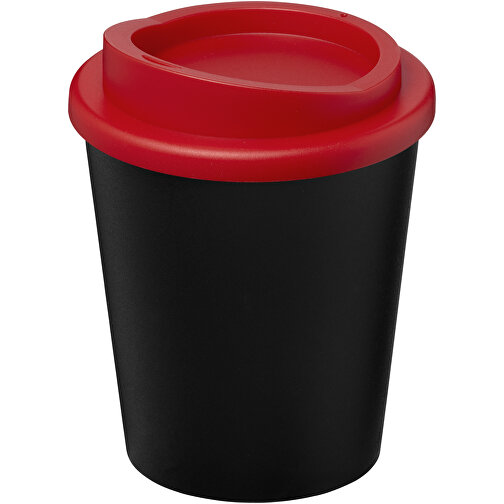 Americano® Espresso Eco 250 Ml Recycelter Isolierbecher , Green Concept, schwarz / rot, Recycelter PP Kunststoff, PP Kunststoff, 11,80cm (Höhe), Bild 1