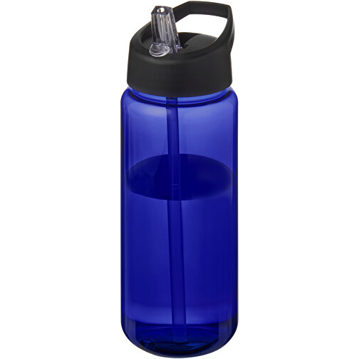H2O Active® Octave Tritan™ 600 Ml Sportflasche Mit Ausgussdeckel , Green Concept, blau / schwarz, Eastman Tritan™, 19,20cm (Höhe), Bild 1