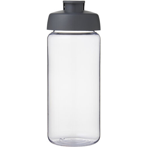 H2O Active® Octave Tritan™ 600-ml-Sportflasche Mit Klappdeckel , Green Concept, transparent klar / grau, Eastman Tritan™, 19,40cm (Höhe), Bild 3
