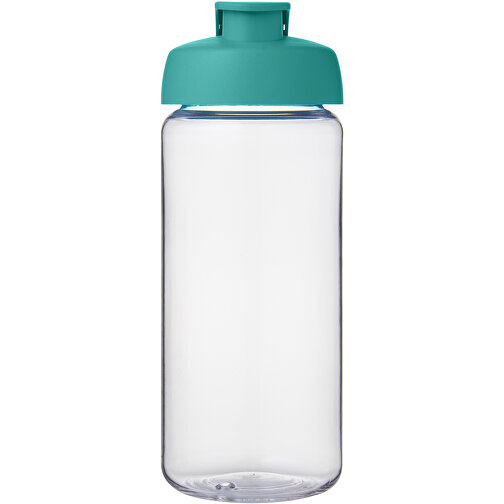 H2O Active® Octave Tritan™ 600-ml-Sportflasche Mit Klappdeckel , Green Concept, transparent klar / aquablau, Eastman Tritan™, 19,40cm (Höhe), Bild 3