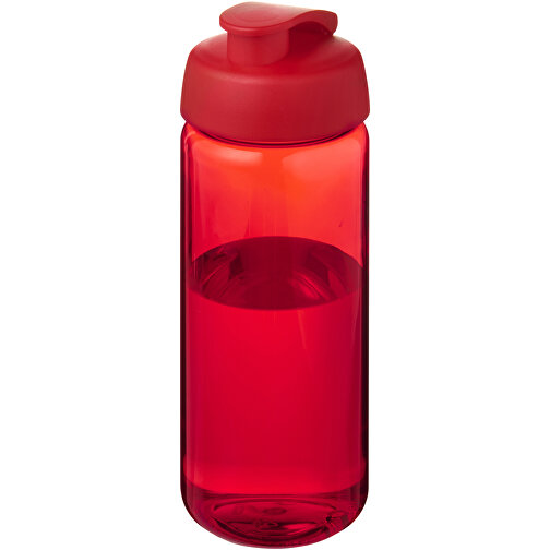 H2O Active® Octave Tritan™ 600-ml-Sportflasche Mit Klappdeckel , Green Concept, rot, Eastman Tritan™, 19,40cm (Höhe), Bild 1