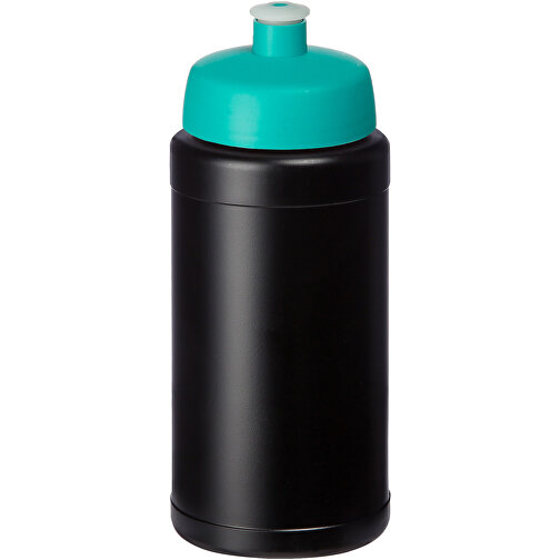 Baseline Recycelte Sportflasche, 500 Ml , Green Concept, aquablau, Recycelter HDPE Kunststoff, 18,50cm (Höhe), Bild 1