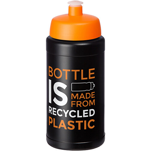Baseline Recycelte Sportflasche, 500 Ml , Green Concept, orange, Recycelter HDPE Kunststoff, 18,50cm (Höhe), Bild 2