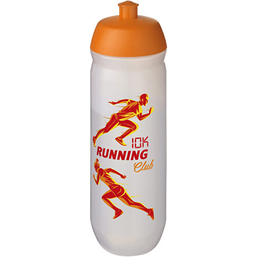 HydroFlex™ Clear 750 Ml Squeezy Sportflasche , orange / klar mattiert, MDPE Kunststoff, PP Kunststoff, 23,20cm (Höhe), Bild 2