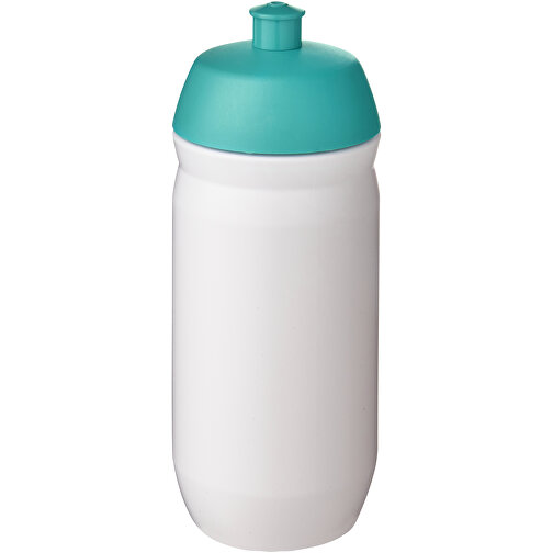 HydroFlex™ 500 Ml Squeezy Sportflasche , aquablau / weiß, MDPE Kunststoff, PP Kunststoff, 18,30cm (Höhe), Bild 1
