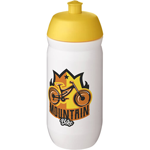 HydroFlex™ 500 Ml Squeezy Sportflasche , gelb / weiß, MDPE Kunststoff, PP Kunststoff, 18,30cm (Höhe), Bild 2