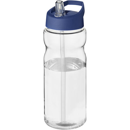 H2O Active® Base Tritan™ 650 Ml Sportflasche Mit Ausgussdeckel , Green Concept, transparent klar / blau, Eastman Tritan™, 21,80cm (Höhe), Bild 1