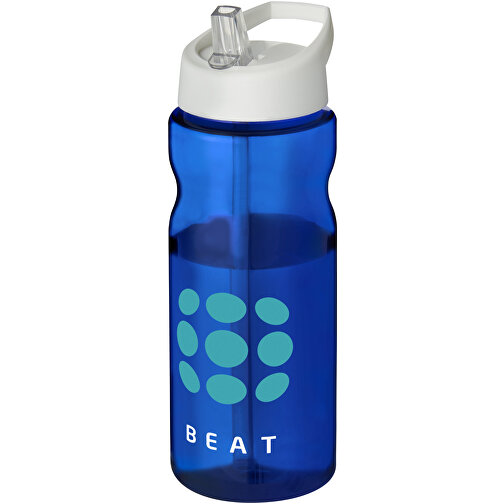 H2O Active® Base Tritan™ 650 Ml Sportflasche Mit Ausgussdeckel , Green Concept, blau / weiss, Eastman Tritan™, 21,80cm (Höhe), Bild 2