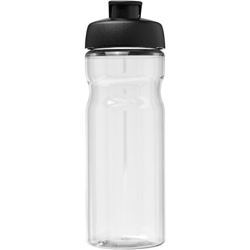H2O Active® Base Tritan™ 650 Ml Sportflasche Mit Klappdeckel , Green Concept, transparent klar / schwarz, Eastman Tritan™, 22,10cm (Höhe), Bild 3
