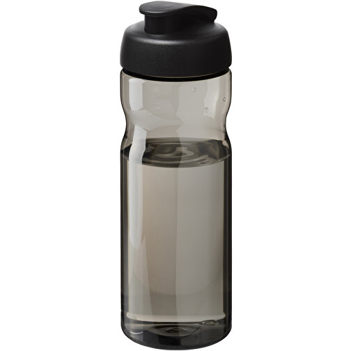 H2O Active® Base Tritan™ 650 Ml Sportflasche Mit Klappdeckel , Green Concept, kohle / schwarz, Eastman Tritan™, 22,10cm (Höhe), Bild 1