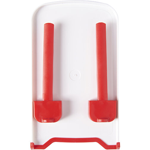 The Dok Smartphone Halter , rot / weiss, GPPS Kunststoff, HDPE Kunststoff, 9,80cm x 17,00cm x 10,30cm (Länge x Höhe x Breite), Bild 4