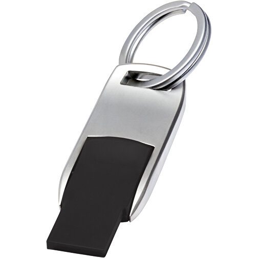 Flip USB Stick , schwarz MB , 65 GB , Zink Legierung, Kunststoff MB , 4,60cm x 0,60cm x 1,90cm (Länge x Höhe x Breite), Bild 1