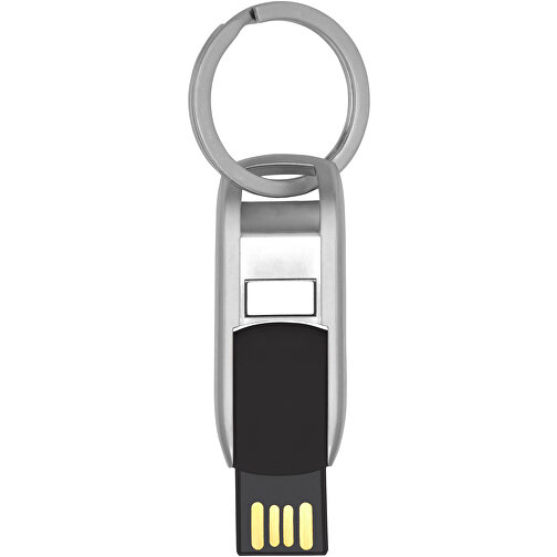 Flip USB Stick , schwarz MB , 32 GB , Zink Legierung, Kunststoff MB , 4,60cm x 0,60cm x 1,90cm (Länge x Höhe x Breite), Bild 4