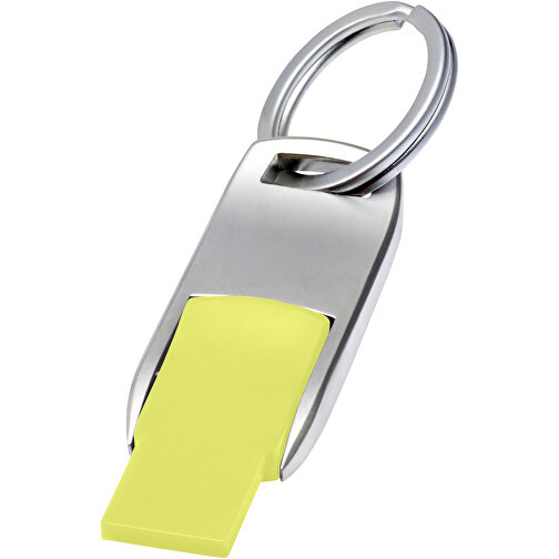 Flip USB Stick , limone MB , 2 GB , Zink Legierung, Kunststoff MB , 4,60cm x 0,60cm x 1,90cm (Länge x Höhe x Breite), Bild 1