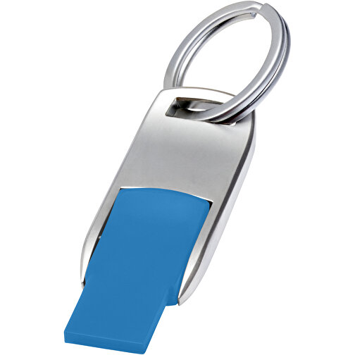 Flip USB Stick , blau MB , 65 GB , Zink Legierung, Kunststoff MB , 4,60cm x 0,60cm x 1,90cm (Länge x Höhe x Breite), Bild 1
