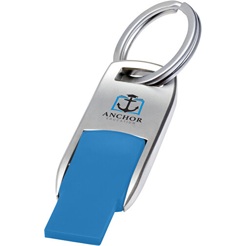Flip USB Stick , blau MB , 65 GB , Zink Legierung, Kunststoff MB , 4,60cm x 0,60cm x 1,90cm (Länge x Höhe x Breite), Bild 2