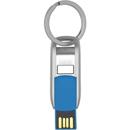 Flip USB Stick , blau MB , 16 GB , Zink Legierung, Kunststoff MB , 4,60cm x 0,60cm x 1,90cm (Länge x Höhe x Breite), Bild 4